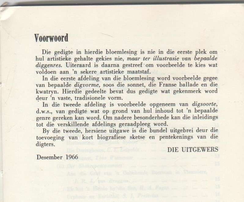 DIGTERS EN DIGSOORTE - AFRIKAANSE PERS-BOEKHANDEL JOHANNESBURG 1973