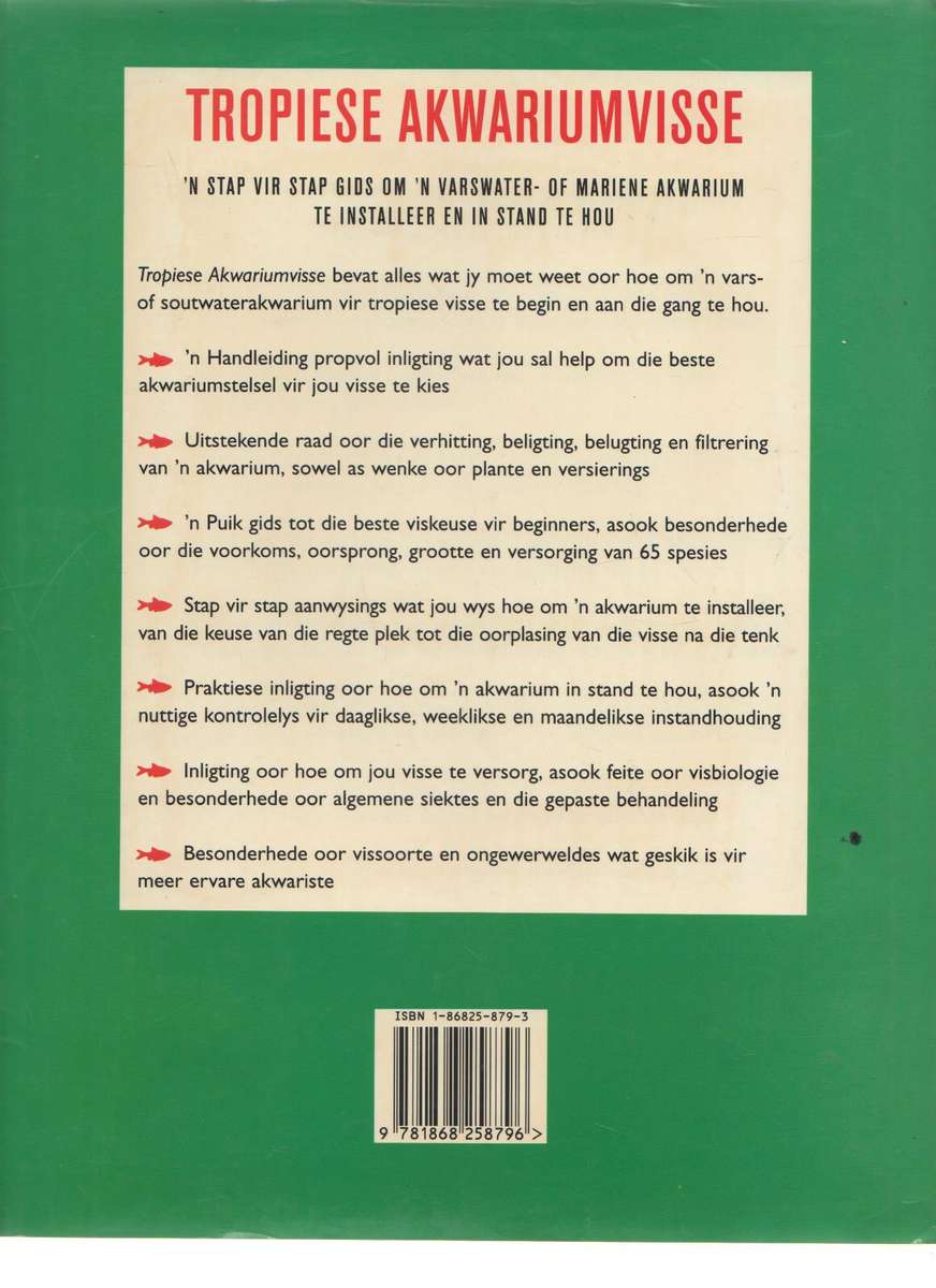 TROPIESE AKWARIUMVISSE - JOHN DAWES (1 STE UITGAWE IN AFRIKAANS 1996)