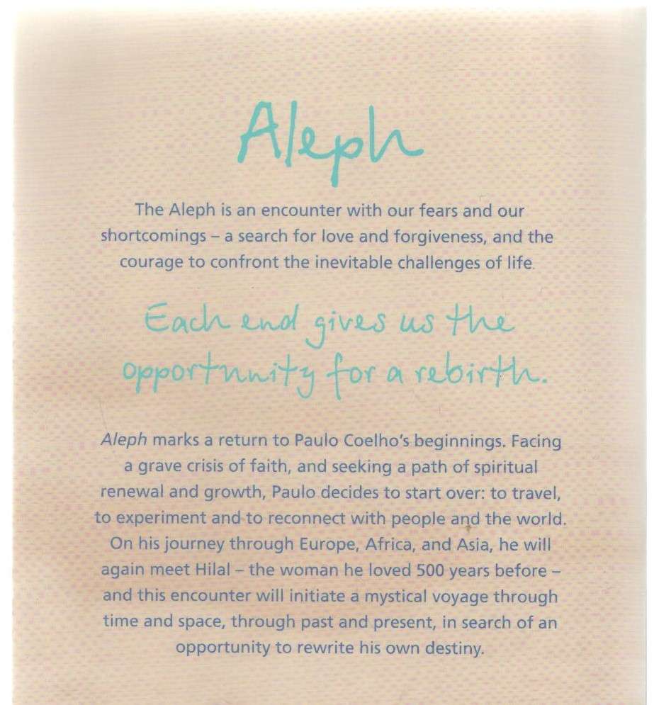 ALEPH - PAULO COELHO  (2011)