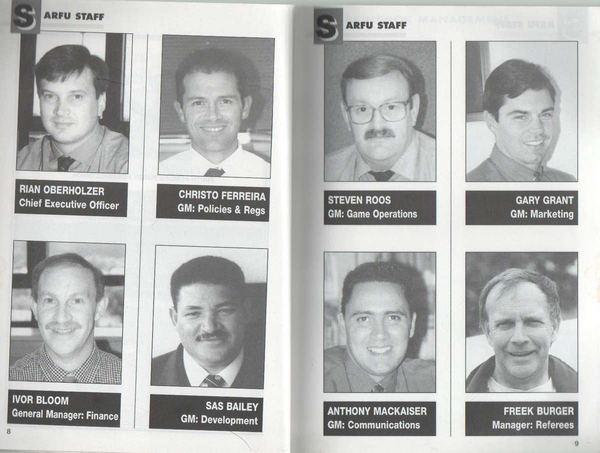 1999 WHO'S WHO OF SOUTH AFRICAN RUGBY - CHRIS SCHOEMAN (4TH EDITION 1999)