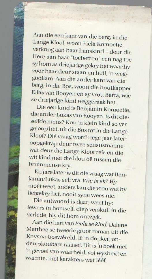 FIELA SE KIND - DALENE MATTHEE (1 STE UITGAWE 1985)