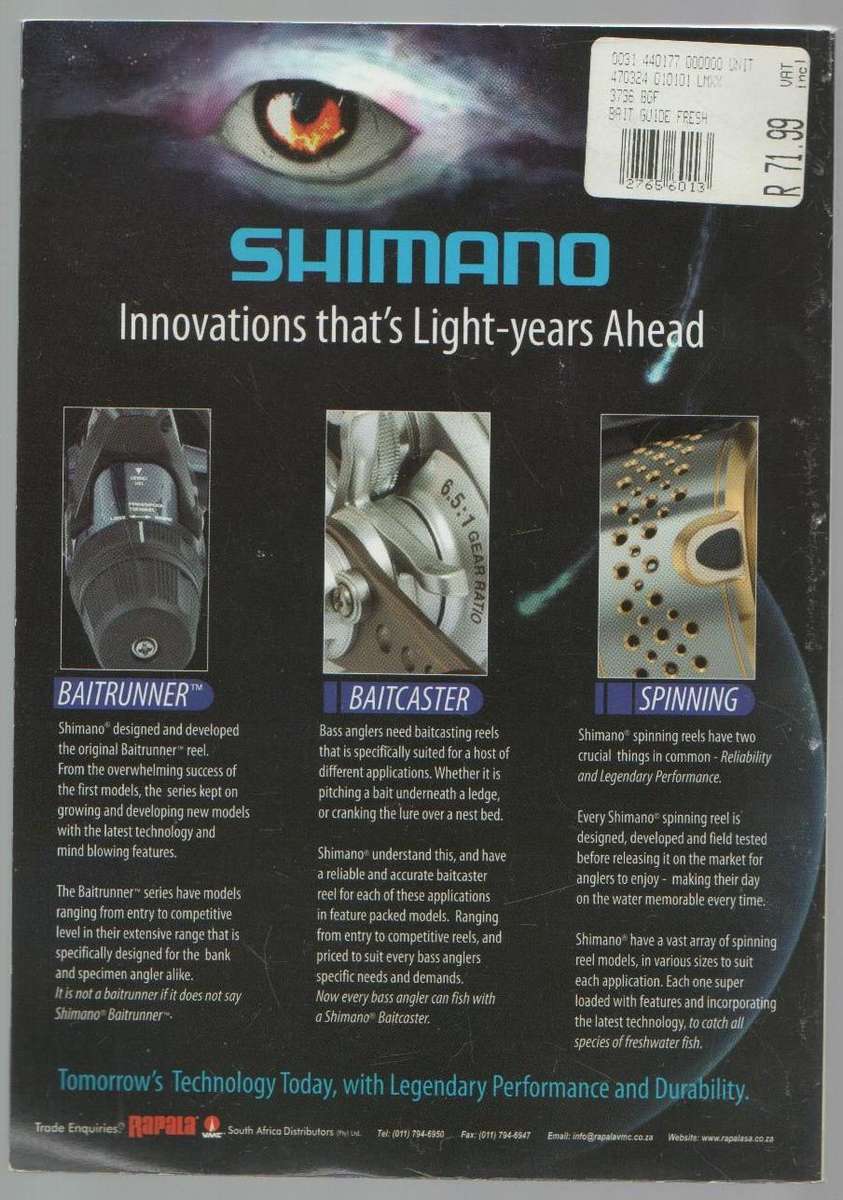 FRESH WATER BAIT GUIDE - GIBERT FOXCROFT (BY THE ANGLING TIMES)