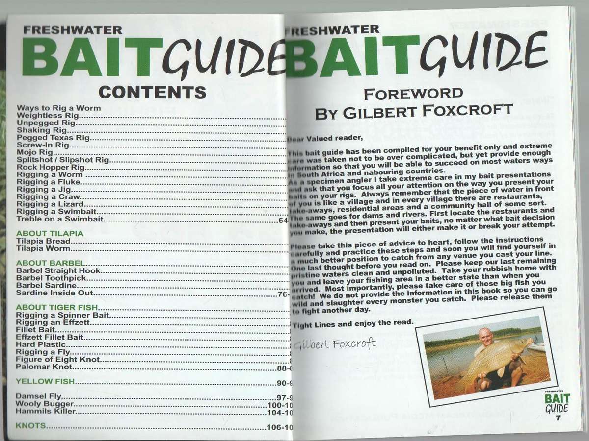 FRESH WATER BAIT GUIDE - GIBERT FOXCROFT (BY THE ANGLING TIMES)