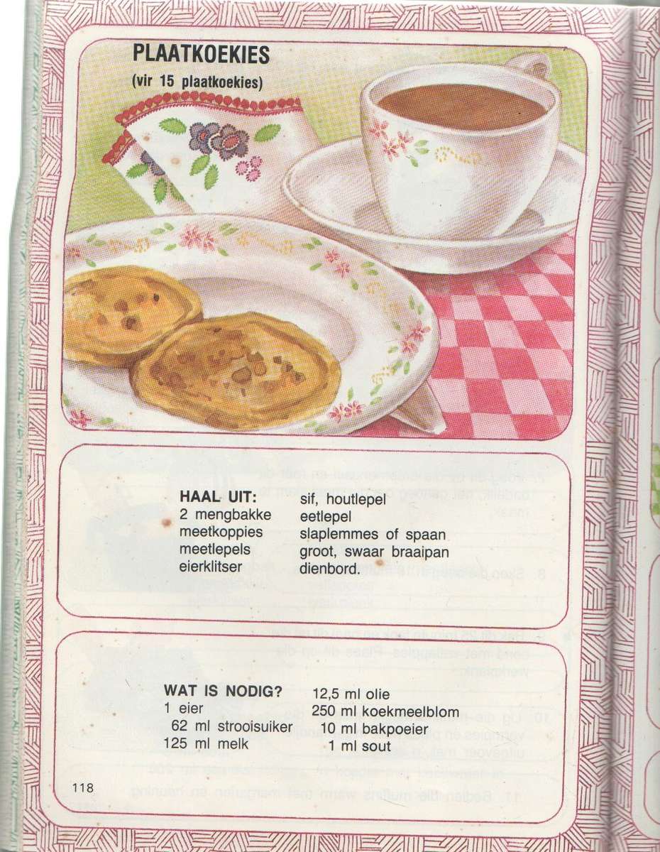 KLEIN KOOK EN GENIET - S J A DE VILLIERS (1 STE UITGAWE 1982)