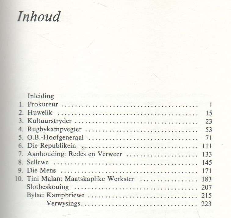 JOHN VORSTER- OB GENERAAL EN AFRIKANERVEGTER - H O TERBLANCHE (1 STE UITGAWE 1983)
