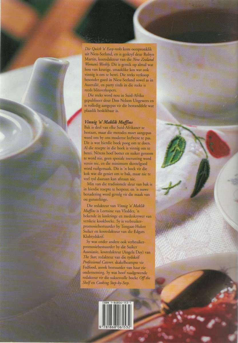 VINNIG 'N MAKLIK MUFFINS KOEK KLEINKOEKIES SKYWE TEEBRODE SKONS - MOIR'S (1995)