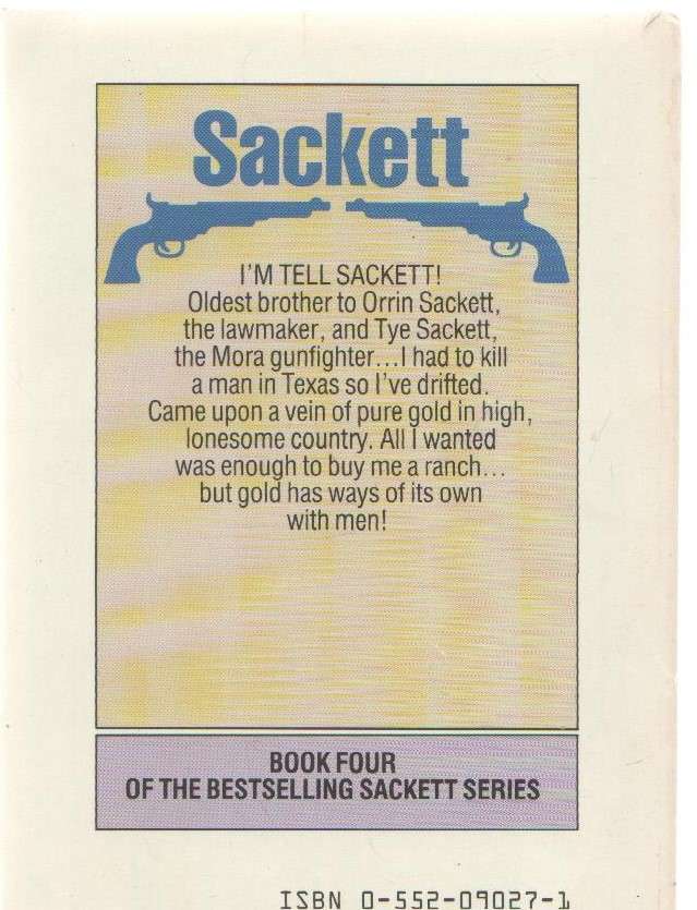 SACKETT - LOUIS LAMOUR (WESTERN - 1985 , BOOK FOUR OF THE SACKETT SERIES) WESTERN