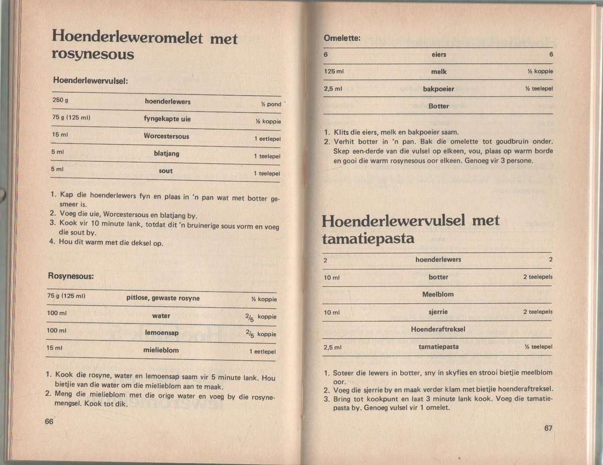 101 PLANNE MET OMELETTE - ERINA BEZUIDENHOUT (2 DE UITGAWE 1984)