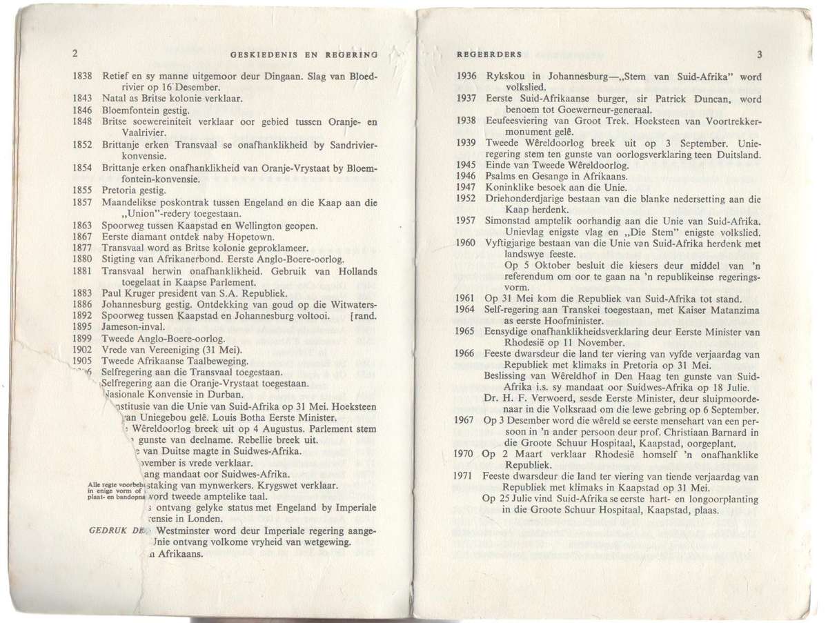 DIE SUID-AFRIKAANSE LEERLINGGIDS - P G VAN ROOYEN (8 STE UITGAWE 1973)