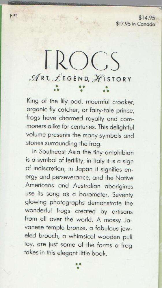 FROGS, ART, LEGEND, HISTORY - PATRIZIA RIBUOLI & MARINA ROBBIANI (1992)