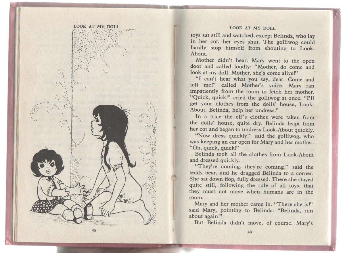 TWO ENID BLYTON BOOKS: THE GOBLIN AND THE DRAGON & DAME ROUNDY'S STOCKINGS