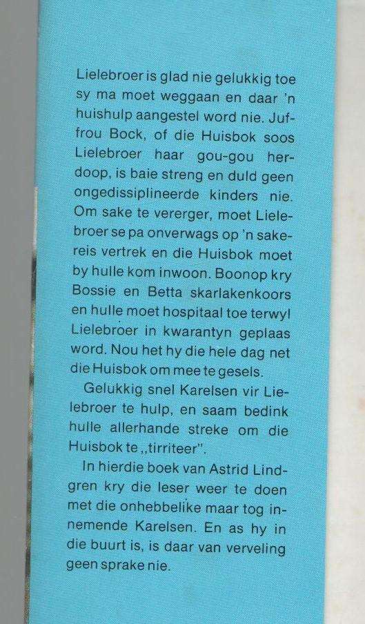 KARELSEN VLIEG WEER - ASTRID LINDGREN (1978)