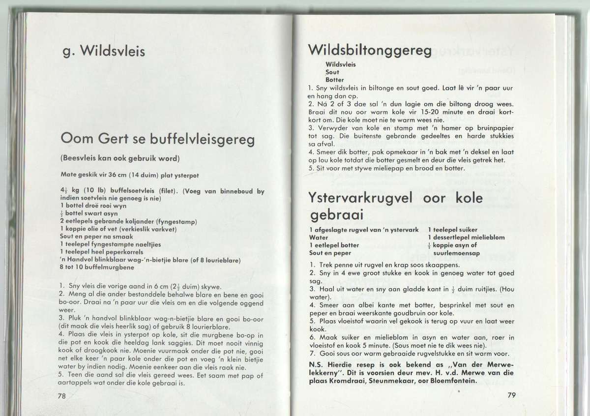 KOS VIR DIE KAMPEERDER - ERINA BEZUIDENHOUT (1 STE UITGAWE 1973)