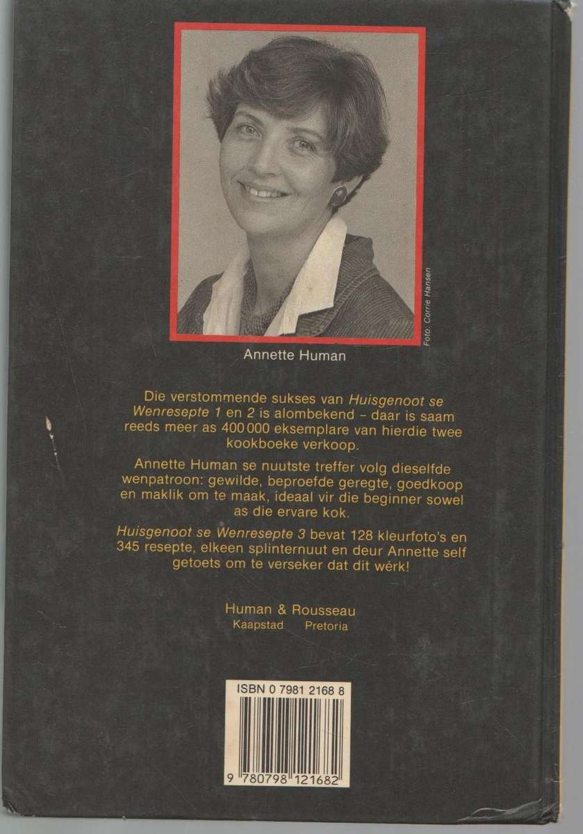 HUISGENOOT WENRESEPTE 3 - ANNETTE HUMAN (1987)