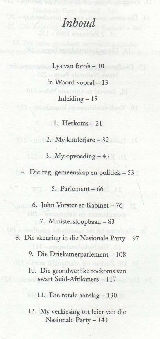 F W DE KLERK, DIE OUTOBIOGRAFIE , DIE LAASTE TREK , 'N NUWE BEGIN (1998)