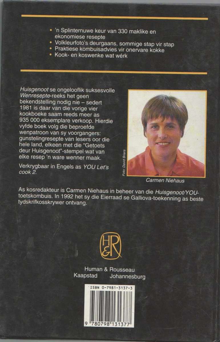 HUISGENOOT WENRESEPTE 5 - CARMEN NIEHAUS (1 STE UITGAWE 1993)