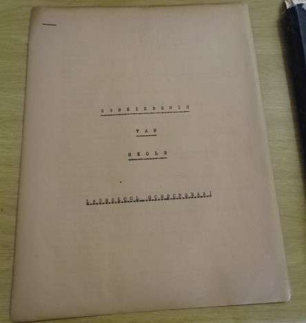 GESKIEDENIS VAN SKOLE, LAERSKOOL GORDONSBAAI (DOKUMENTASIE 1950'S)