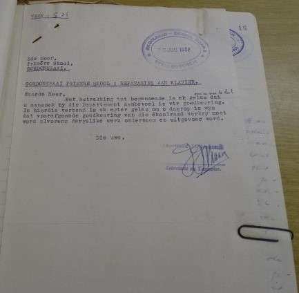 GESKIEDENIS VAN SKOLE, LAERSKOOL GORDONSBAAI (DOKUMENTASIE 1950'S)