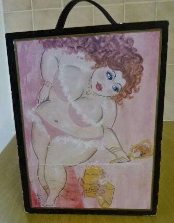FAT LADY FUN WINE BOX HOLDER (16 CM X 20,5 CM X 27,5 CM)