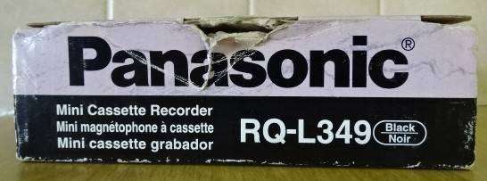 PANASONIC MINI CASSETTE RECORDER RQ- L349 IN ORIGINAL BOX