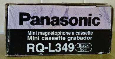 PANASONIC MINI CASSETTE RECORDER RQ- L349 IN ORIGINAL BOX