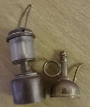 VINTAGE BRASS MINER'S SAFETY LAMP & OIL LAMP SOLID BRASS (BRASS TEMPTATIONS HANDCRAFTED)