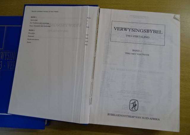 VERWYSINGSBYBEL 1983 VERTALING (DEEL 1 EN DEEL 2)