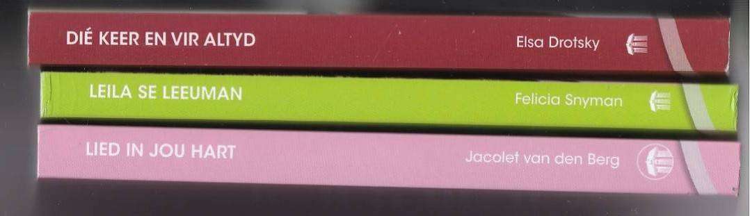 ROMANZA  DRIE BOEKE, VERSKEIE SKRYWERS: ELSA DROTSKY, FELICIA SNYMAN & JACOLET VAN DEN BERG