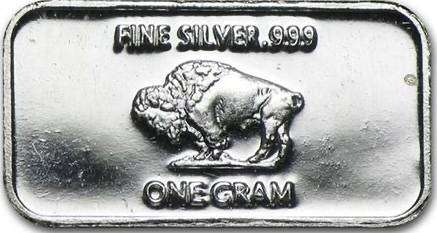 1 gram silver bar