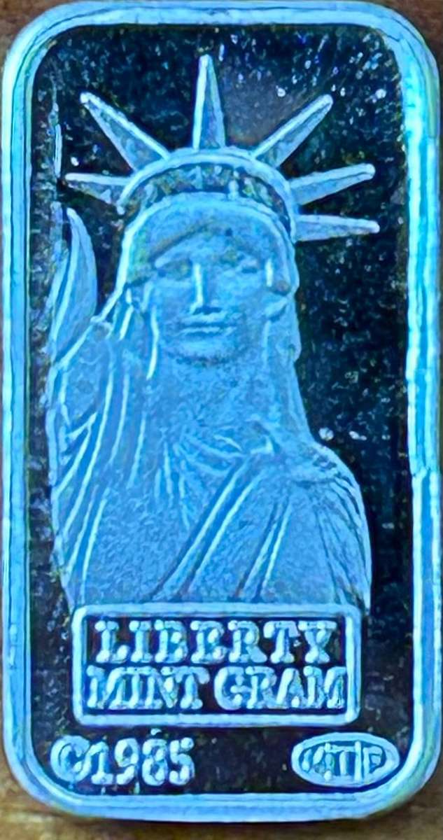 American 1 gram silver bar