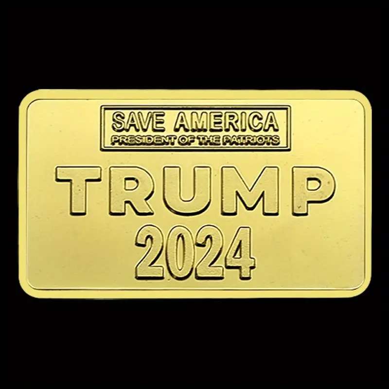 Donald Trump 2024 Gold Colour Collectible Bar