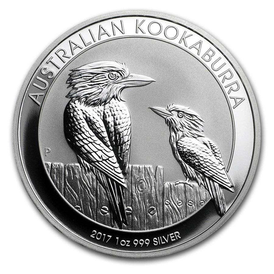 SILVER AUSTRALIAN KOOKABURRA (2017) 1 OUNCE IN A CAPSULE (((SCARCE)))