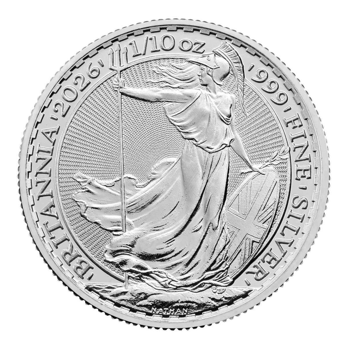 SILVER BRITANNIA 1/10 OUNCE (2026) IN A CAPSULE