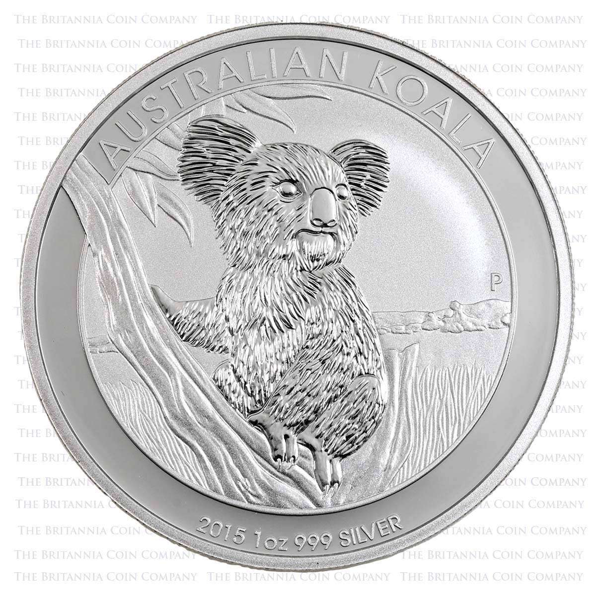 SILVER AUSTRALIAN KOALA (2015) 1 OUNCE IN A CAPSULE (((SCARCE)))