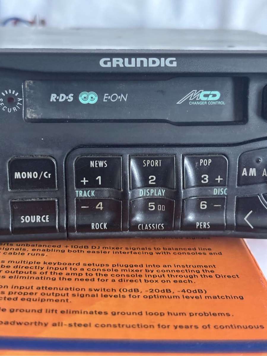 Grundig 5101 RDS Infomat German Cars Radio Vintage