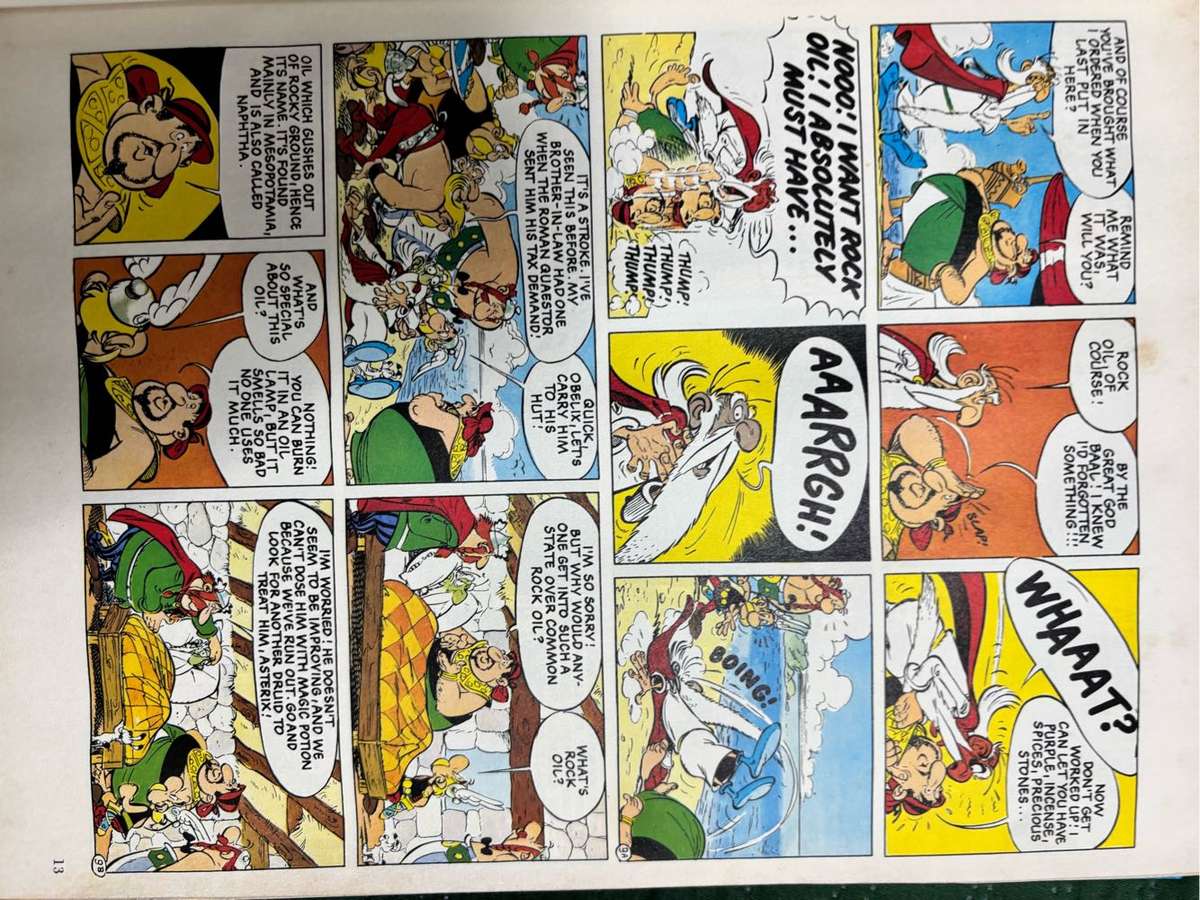 Asterix Two Hardcover Omnibus Comic Books Vintage Rare