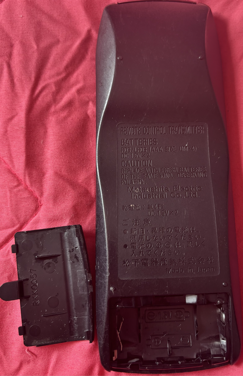 Technics RAK-CH 144WH Original Audio System Remote