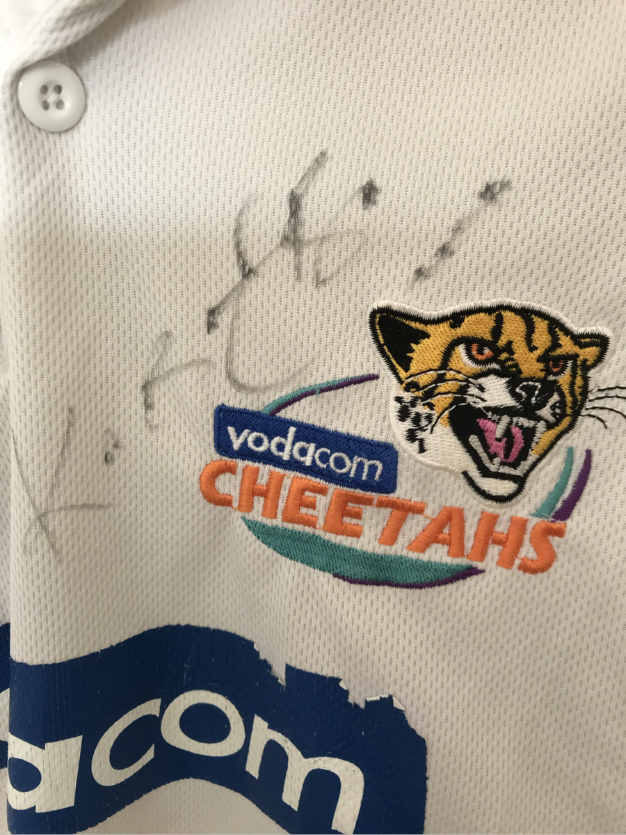 Signed Cheetas Rugby Canterbury Shirt size Large