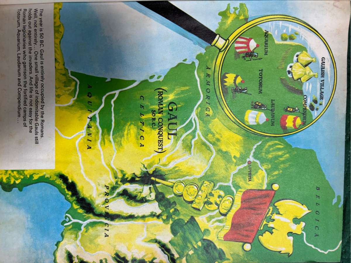 Asterix Two Hardcover Omnibus Comic Books Vintage Rare