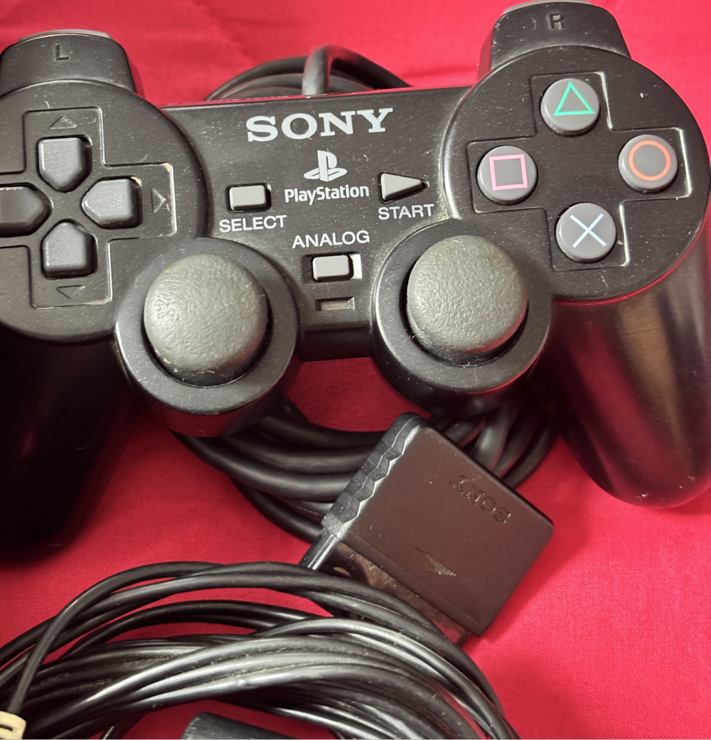 PS2 Play Station 2 Power & AV Cables, 8 MB Memory Card, OEM Controller & 3 Racing Games