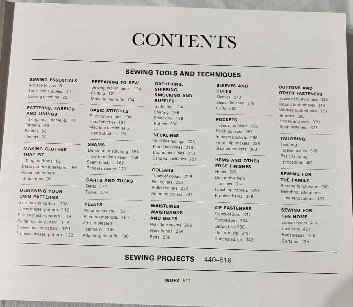 Compete Guide to Sewing Readers Digest