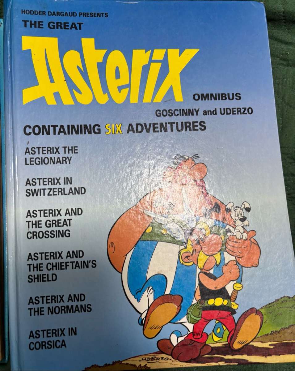 Asterix Two Hardcover Omnibus Comic Books Vintage Rare