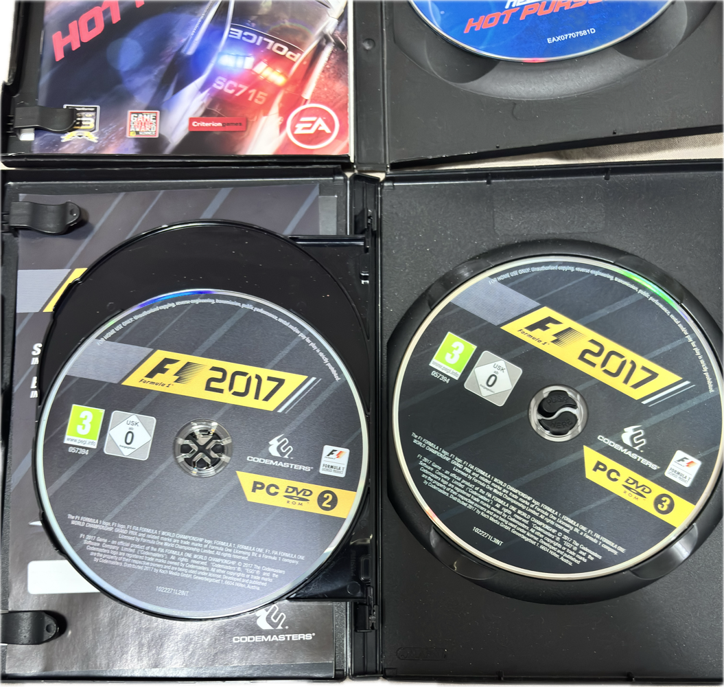 PC DVD F1 2017 Special Edition & Need for Speed Hot Pursuit