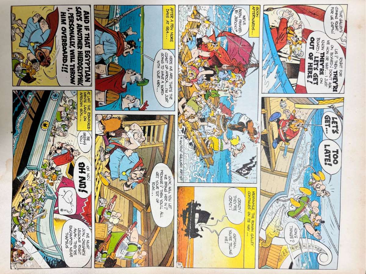 Asterix Two Hardcover Omnibus Comic Books Vintage Rare