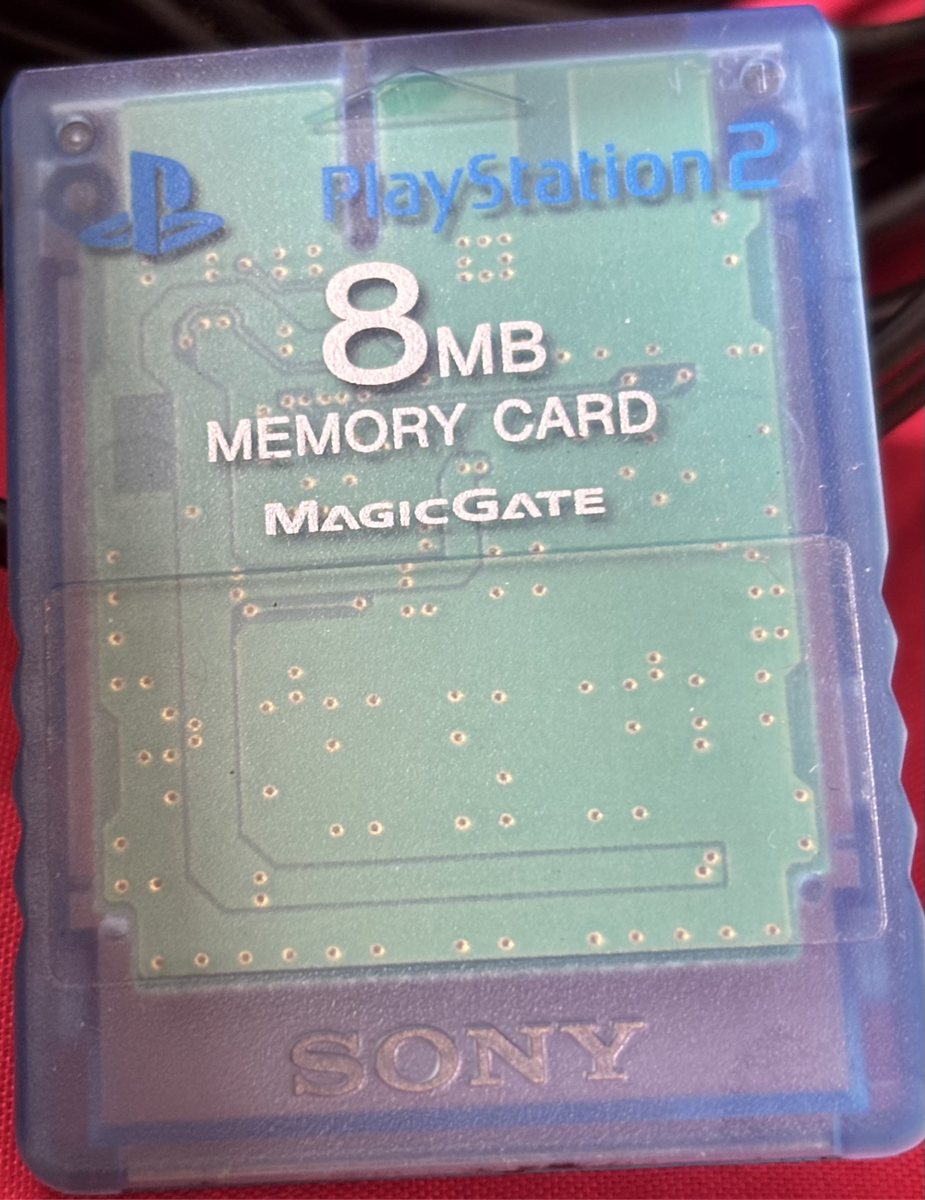 PS2 Play Station 2 Power & AV Cables, 8 MB Memory Card, OEM Controller & 3 Racing Games