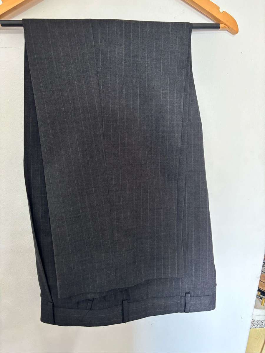 Brooks Brothers Suit Grey Stripe Made USA Import