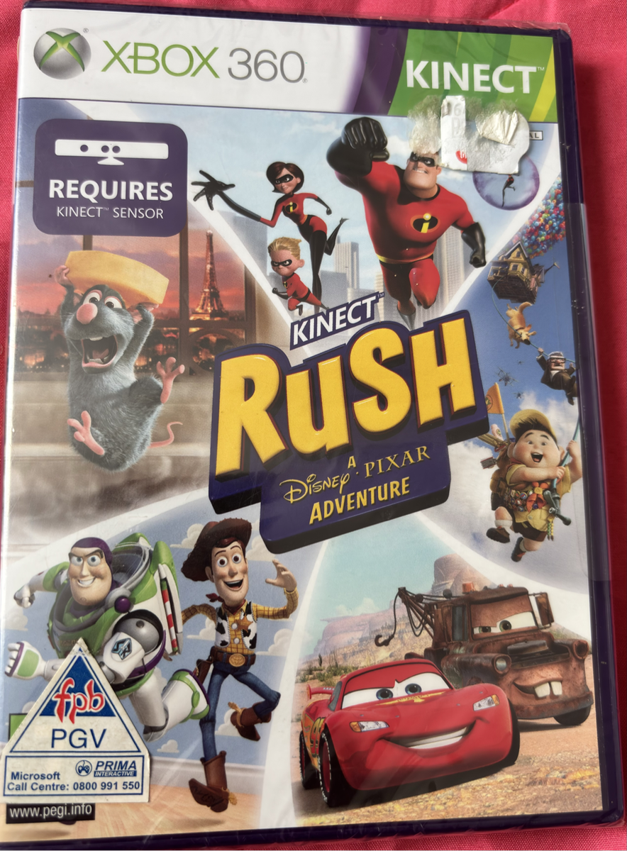 New Sealed X Box 360 Kinect Rush A Disney Pixar Adventure