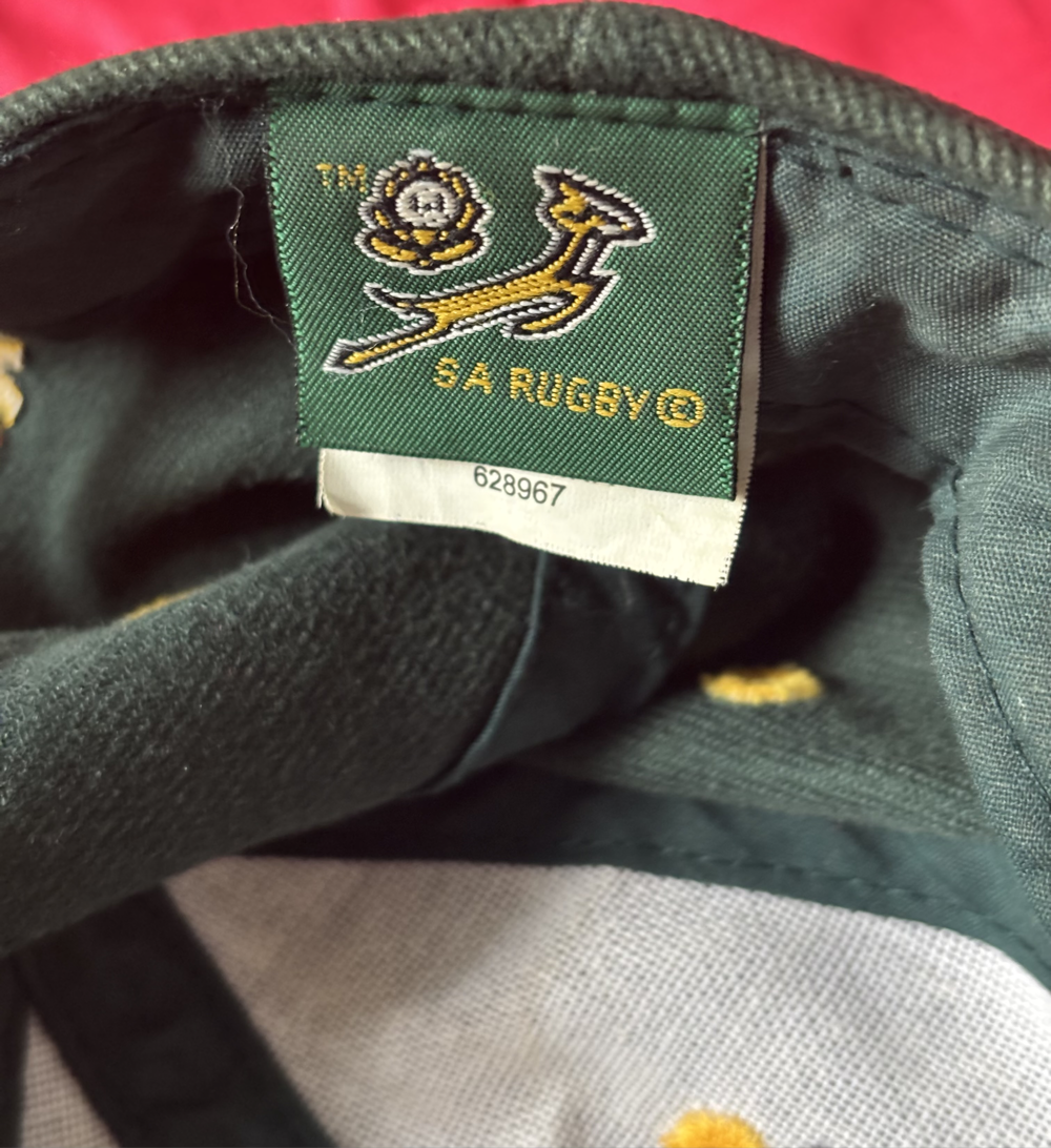 Springbok Cap Embroidery World Champions 1995 2007 SA Rugby Original
