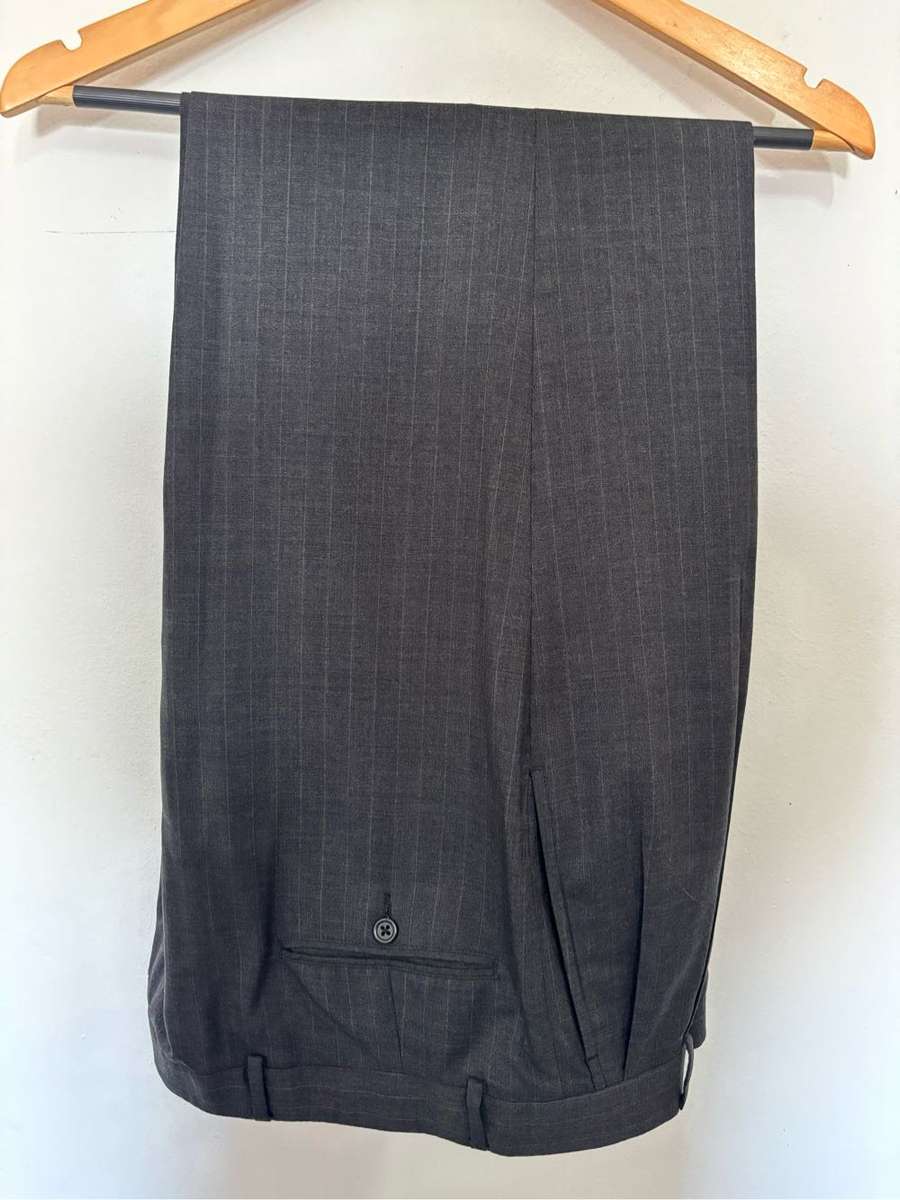 Brooks Brothers Suit Grey Stripe Made USA Import