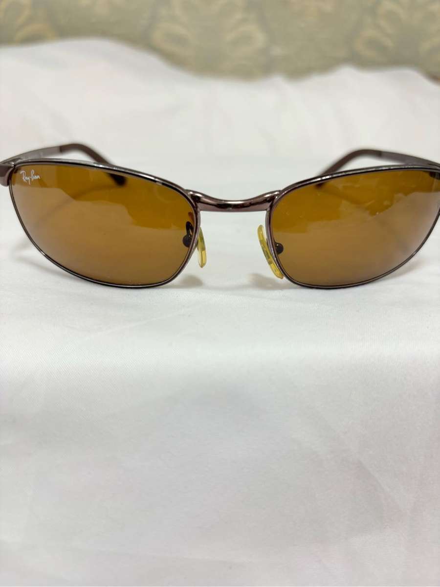 Ray-Ban RB 3175 Brown Sunglasses made in Italy paint mark on frame